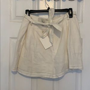 Joie White Linen Shorts